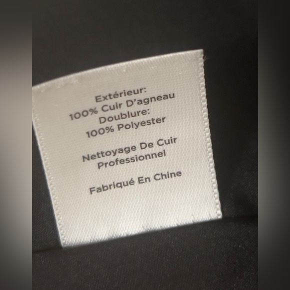 TALBOTS Black Luxe Genuine Leather Pencil Skirt Size 8 EUC (Worn Once) - Picture 8 of 9